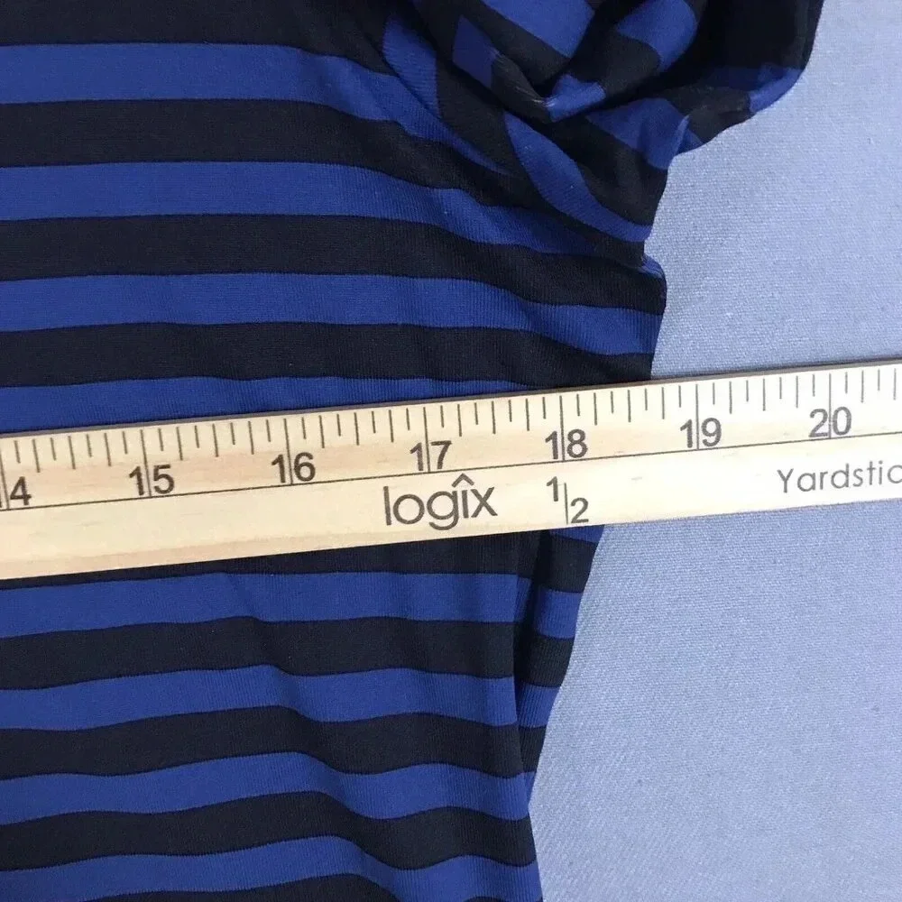 J McLaughlin Signature Tee Catalina Cloth Top Size Medium 3/4 Sleeve Nautical - Picture 10 of 15